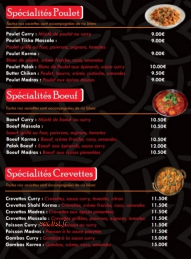 Shalimar Tandoori — carte page 4