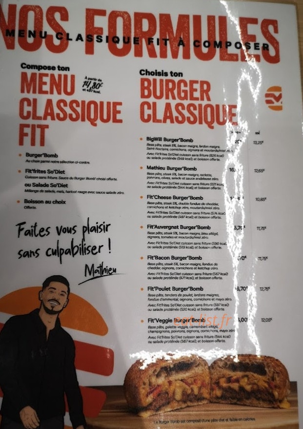 So Diet Burger — carte page 2