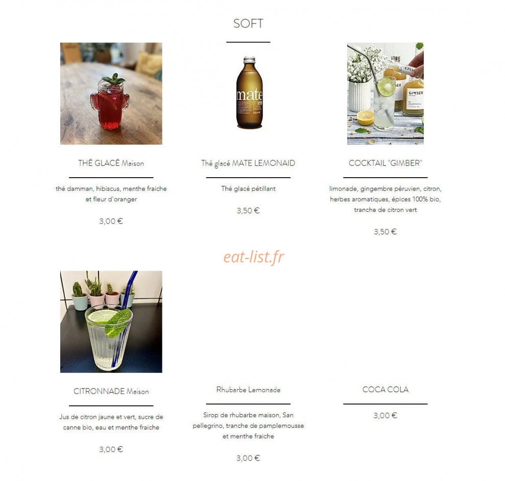 Soho Corner — carte page 9