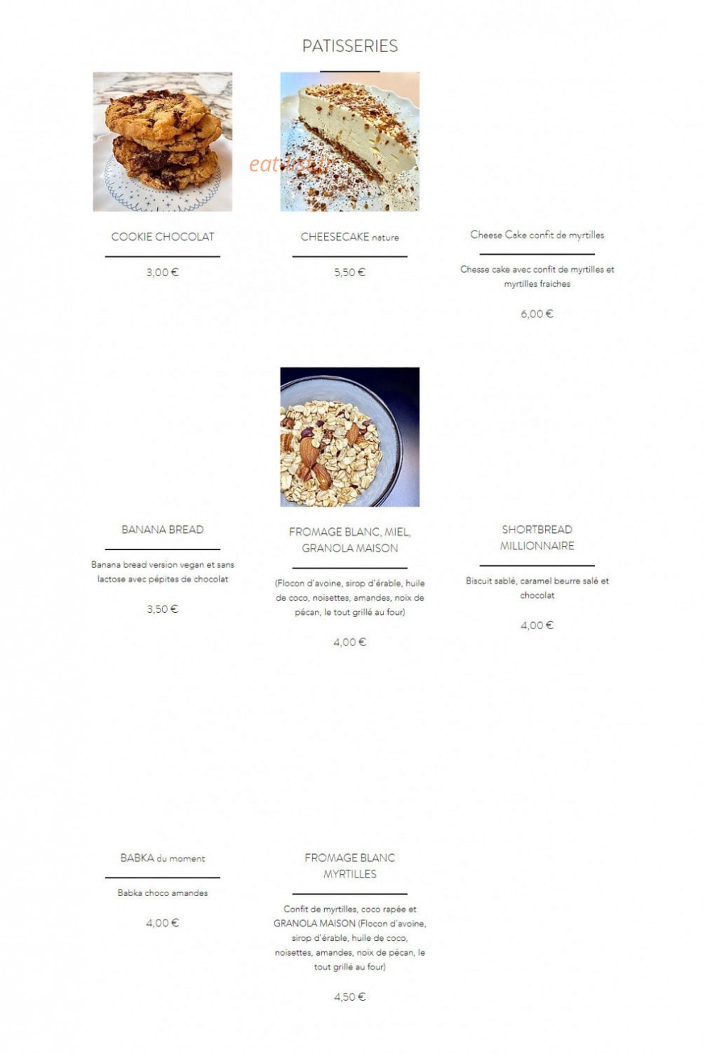 Soho Corner — carte page 6