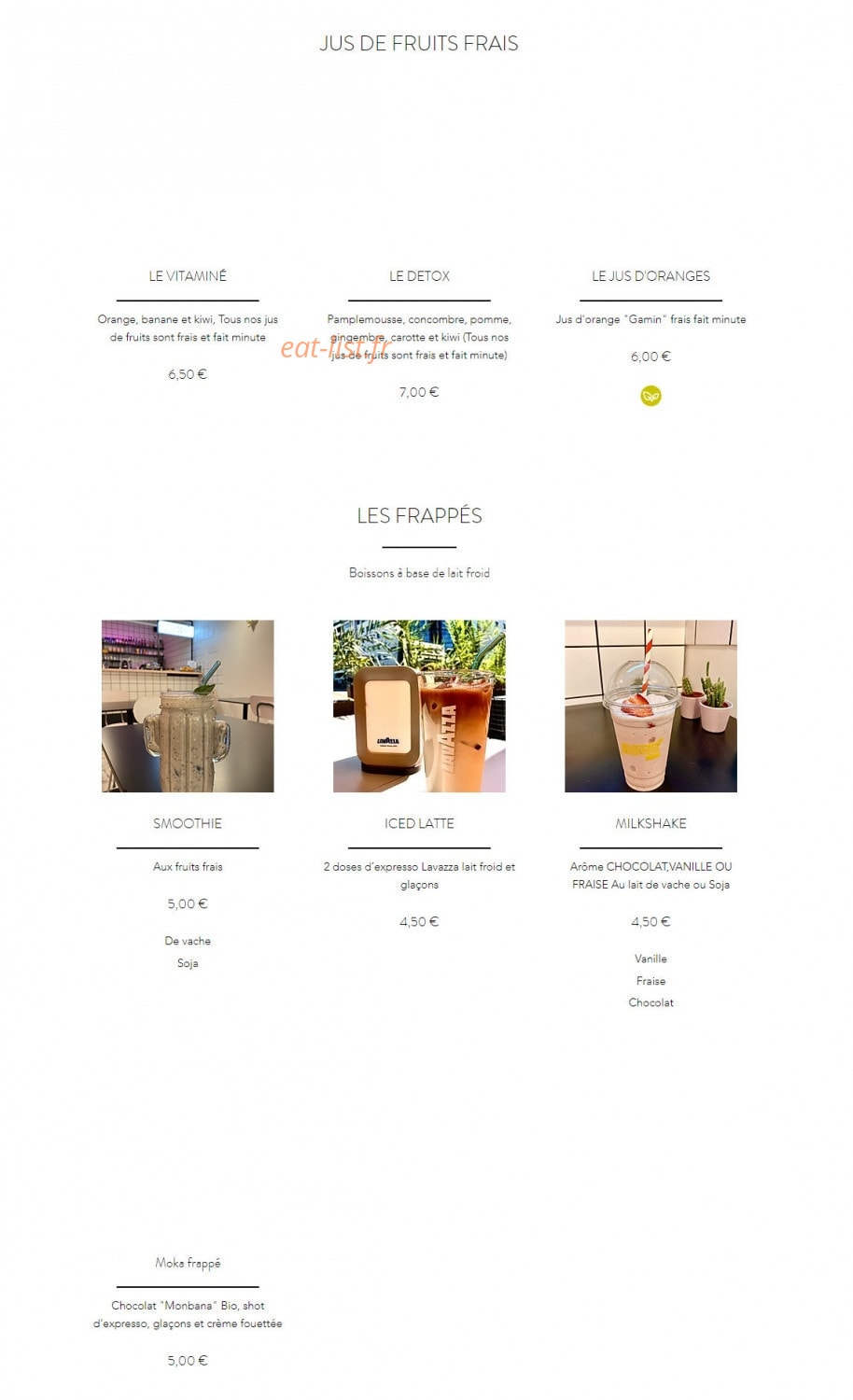 Soho Corner — carte page 11