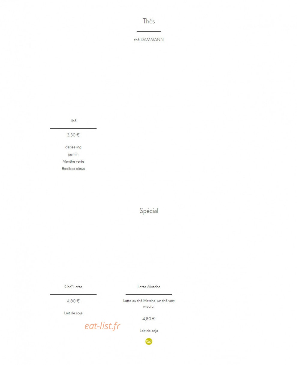Soho Corner — carte page 8