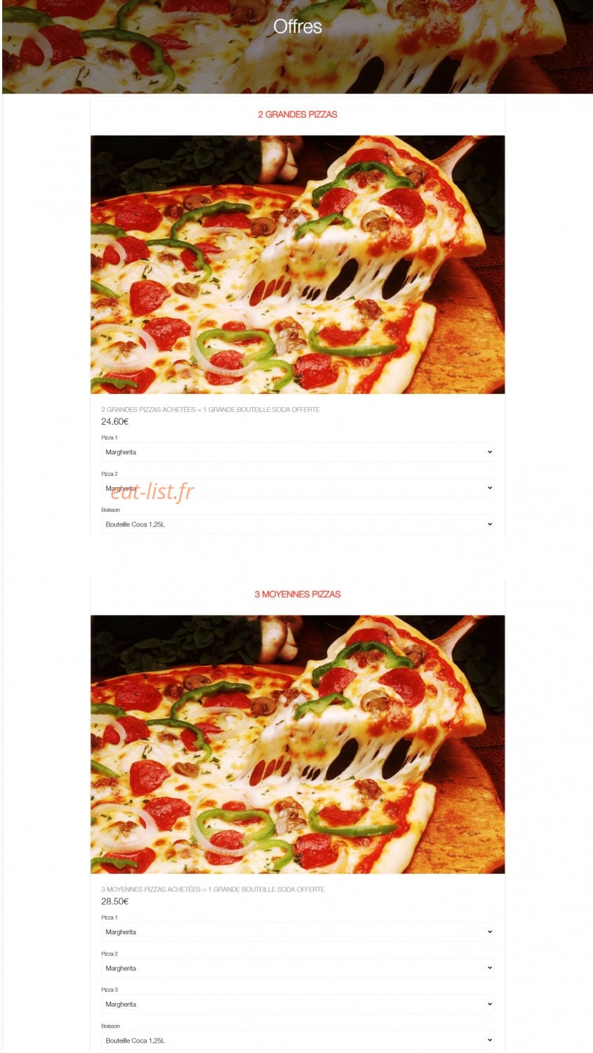 Speed'zza — carte page 7