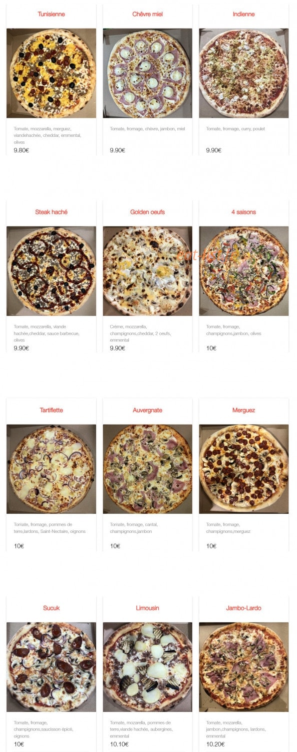 Speed'zza — carte page 2