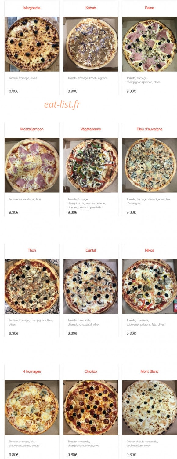 Speed'zza — carte page 1