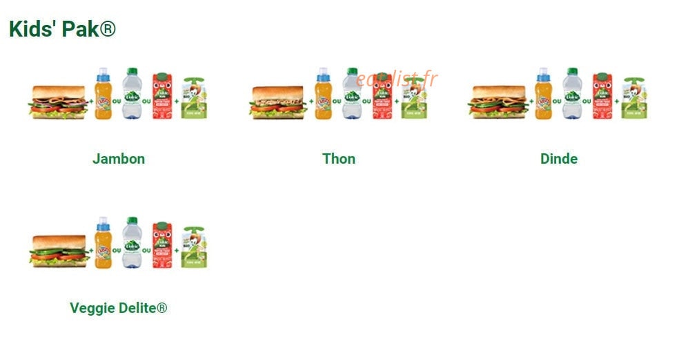 Subway — carte page 4
