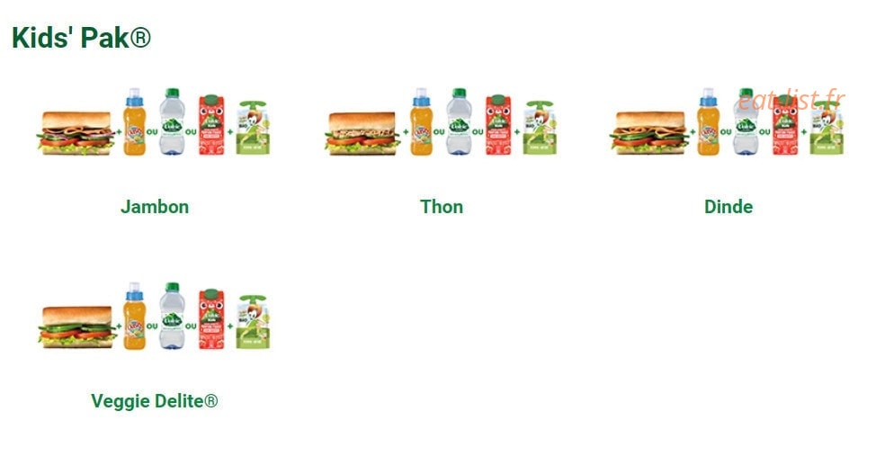 Subway — carte page 4
