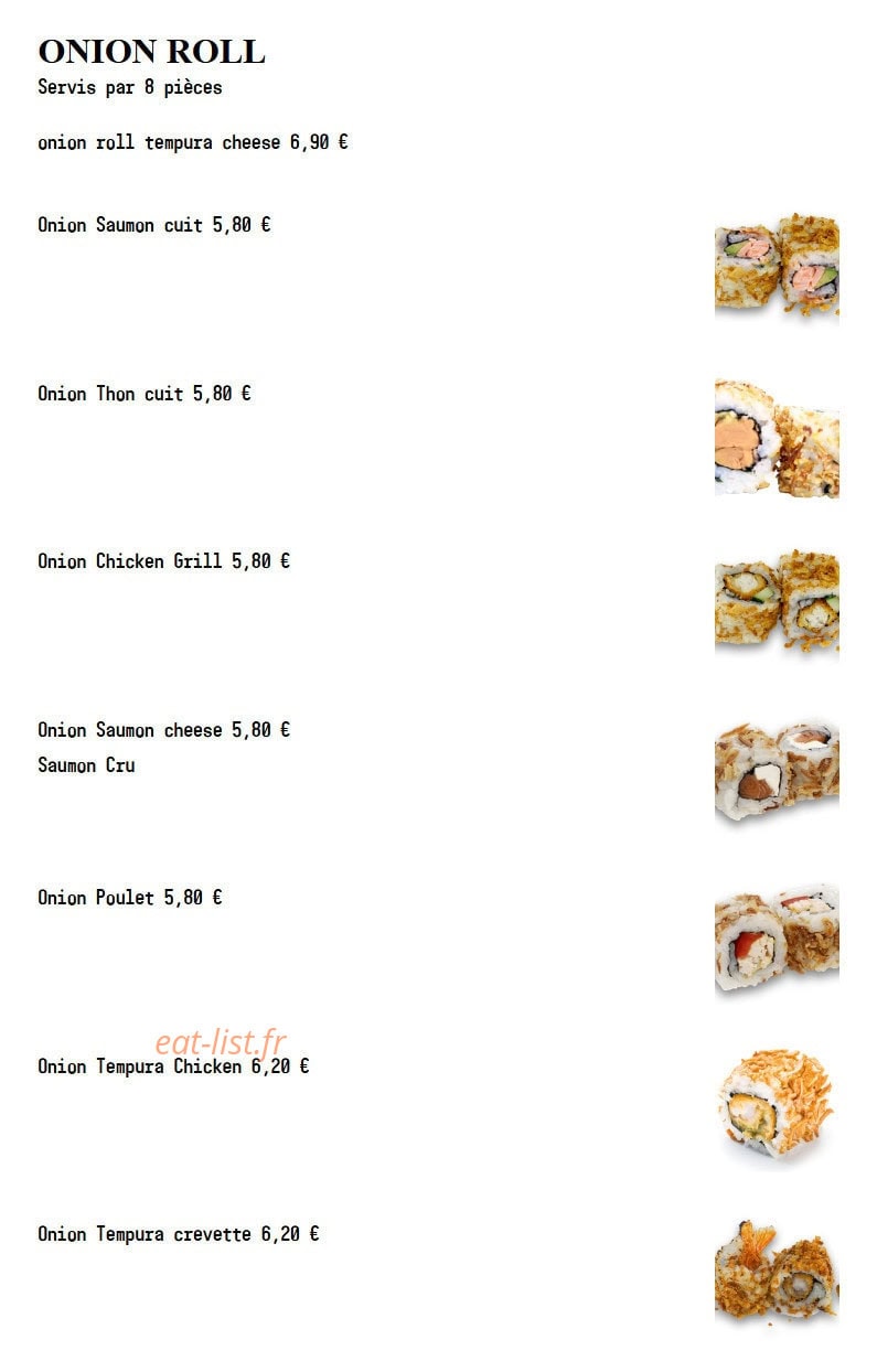 Sushi Spot — carte page 26