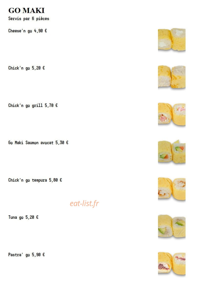 Sushi Spot — carte page 20