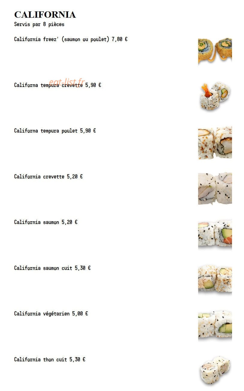 Sushi Spot — carte page 16
