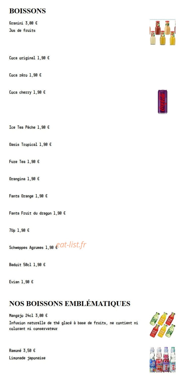 Sushi Spot — carte page 29