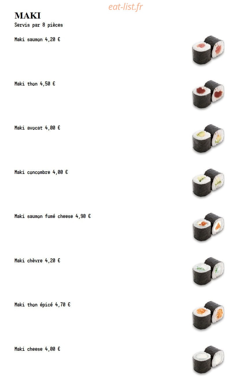 Sushi Spot — carte page 14