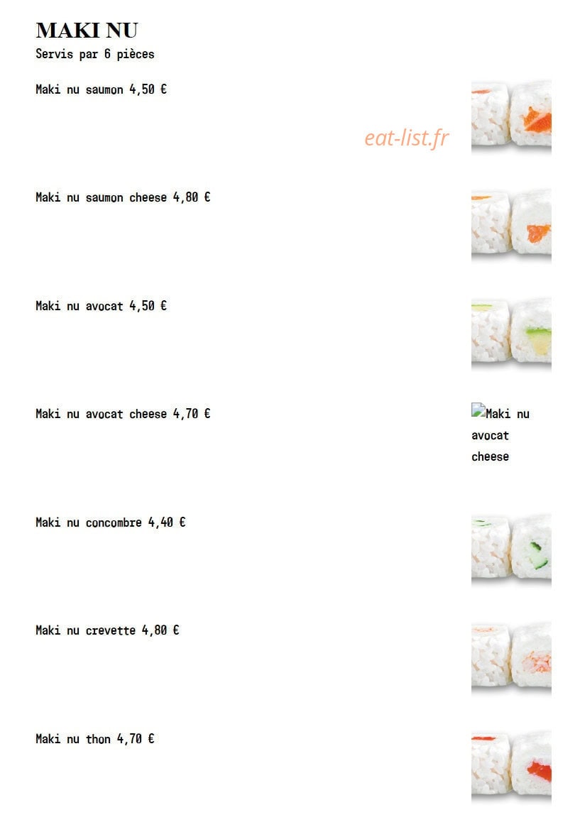 Sushi Spot — carte page 21
