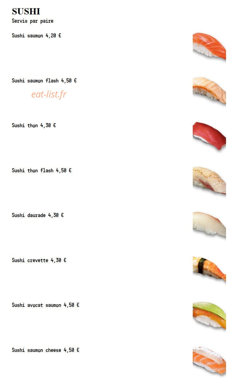 Sushi Spot — carte page 9