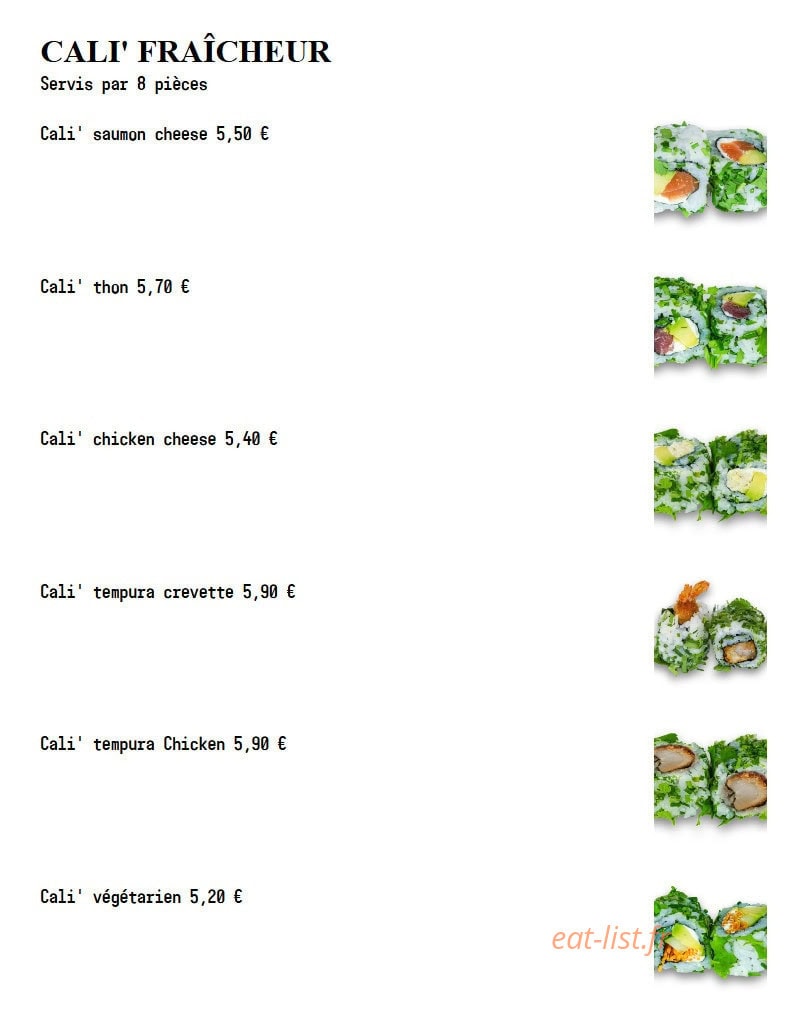 Sushi Spot — carte page 24