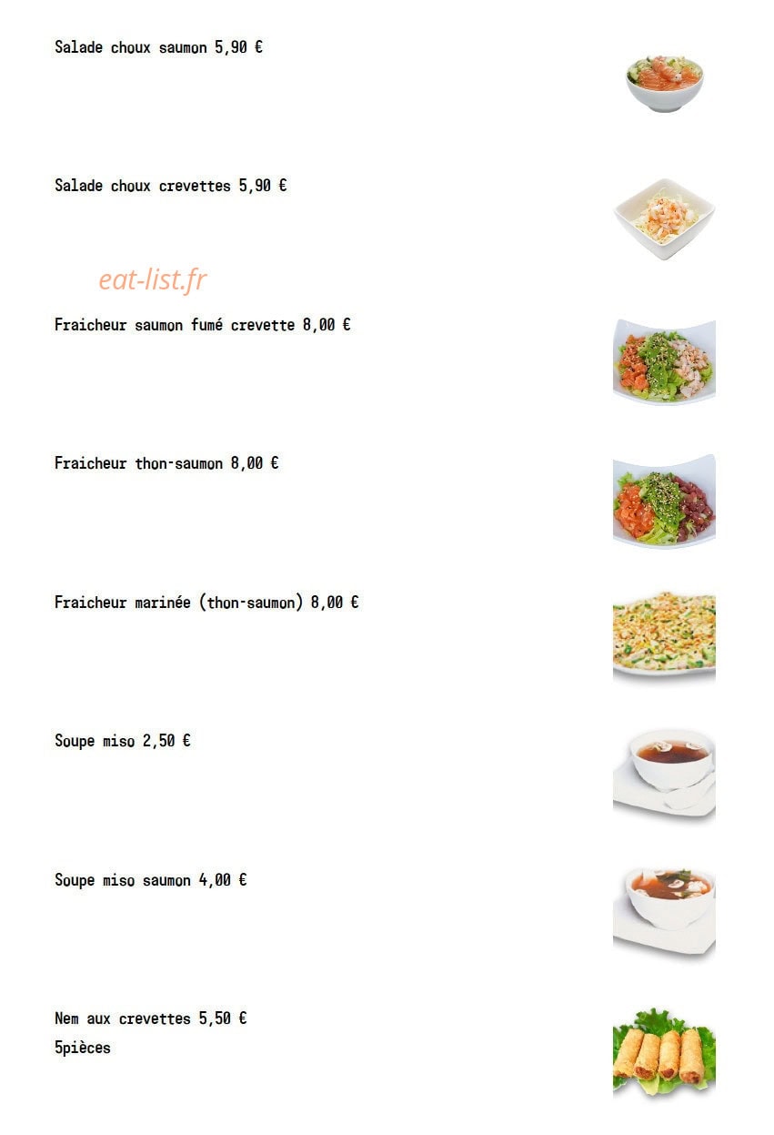 Sushi Spot — carte page 3