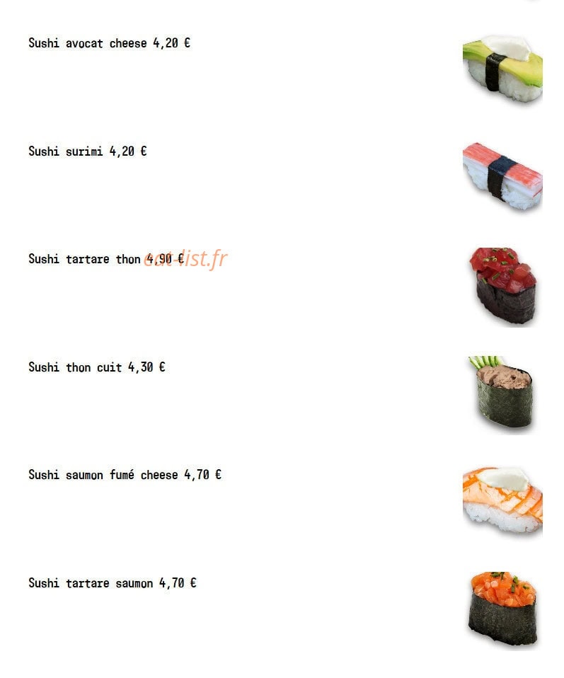 Sushi Spot — carte page 10