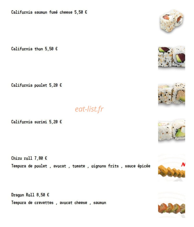 Sushi Spot — carte page 17