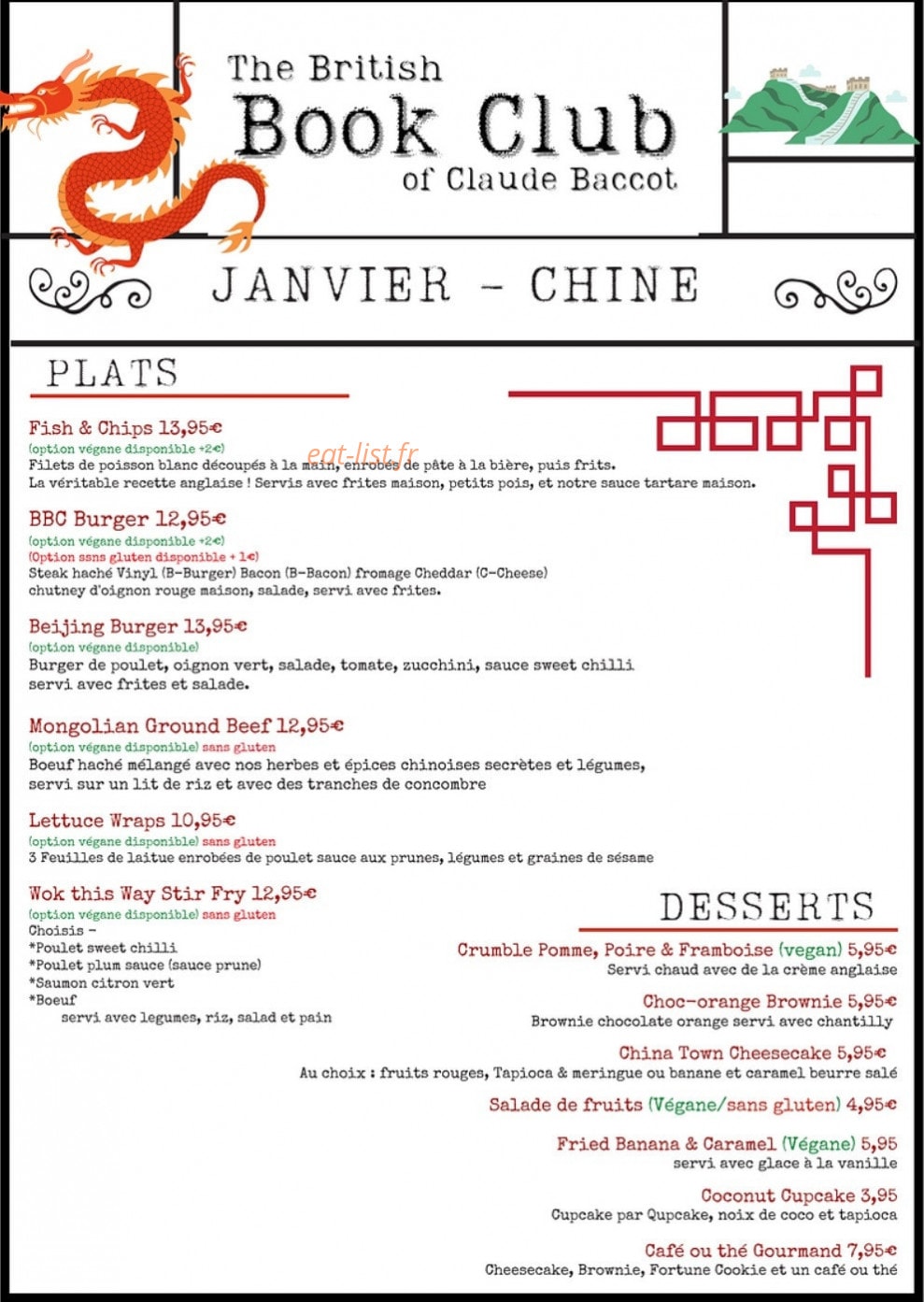 The British Book Club — carte page 2