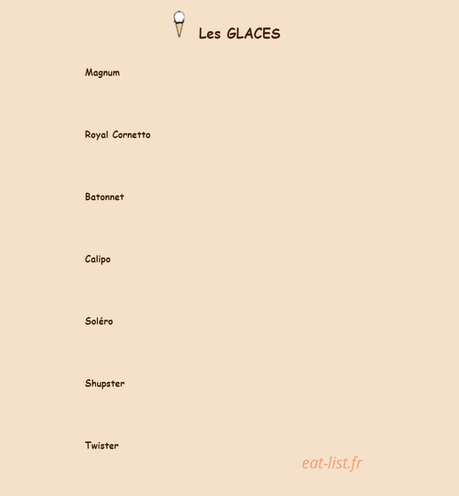 Crousti Pain — carte page 8