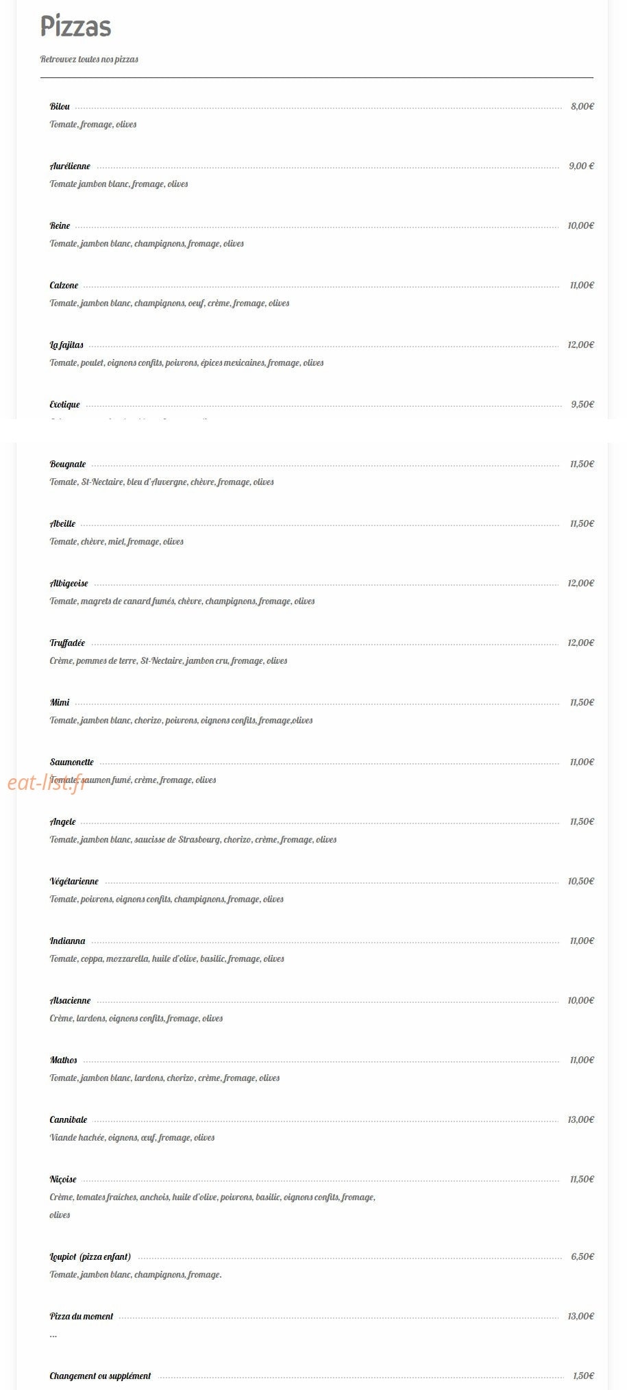 Le p'tit Nice — carte page 1