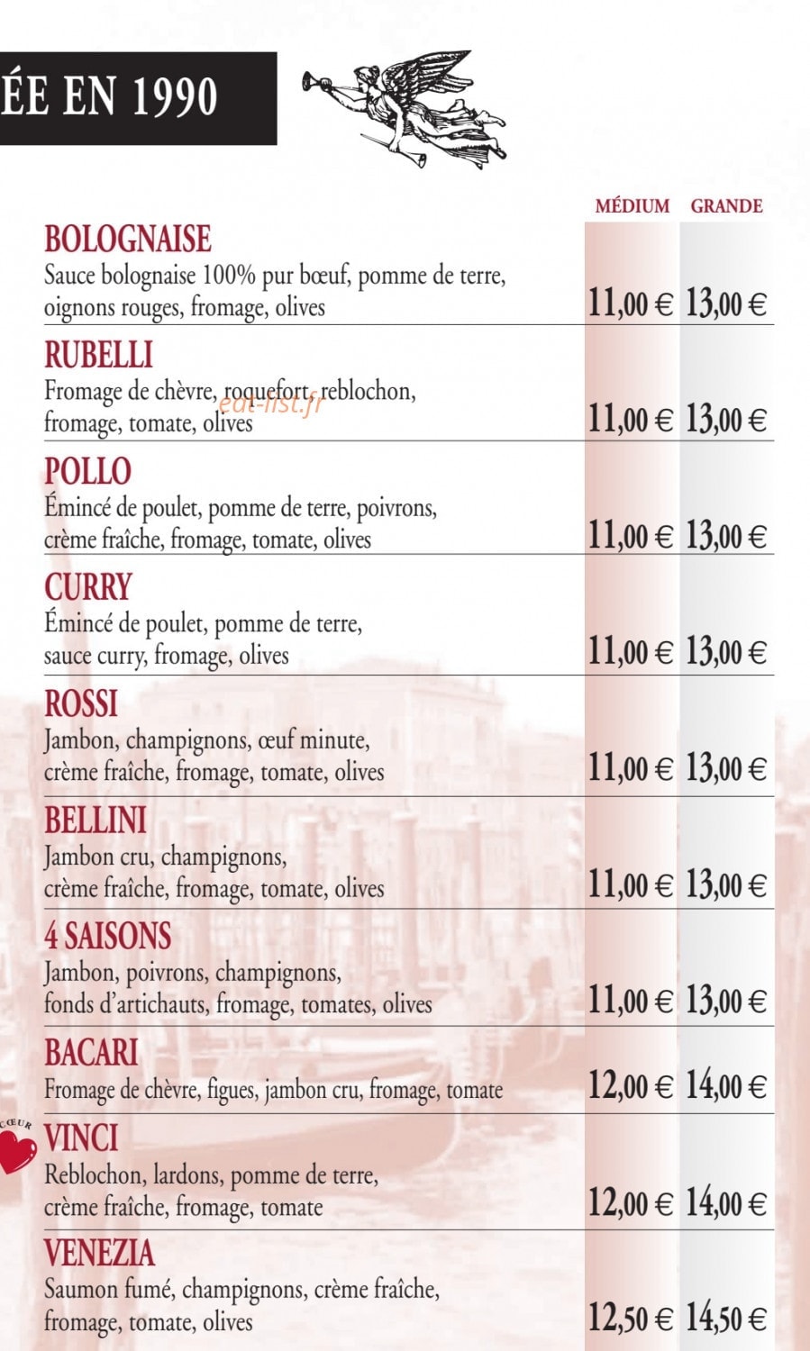 Tarterie de Venise — carte page 3