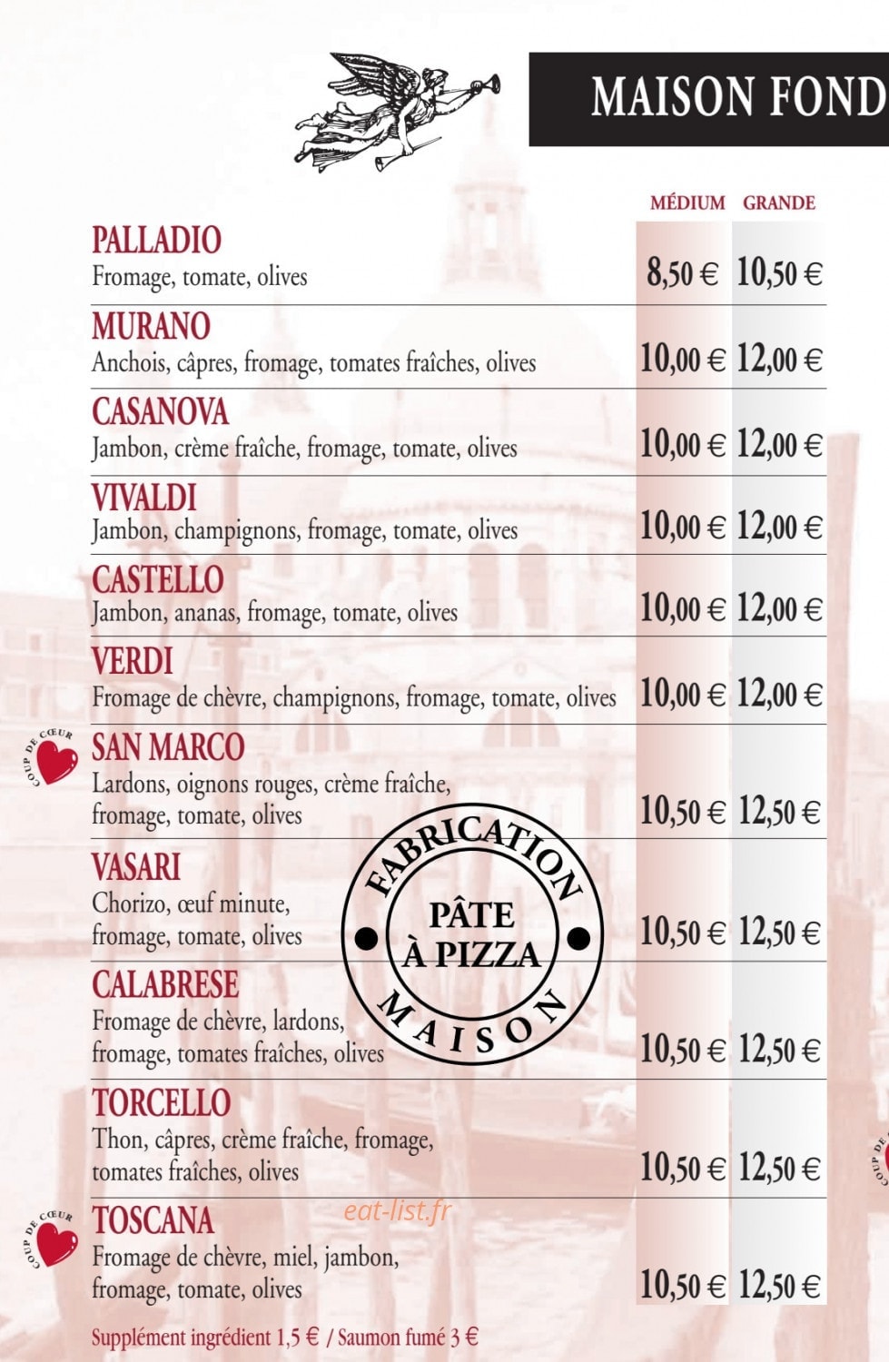 Tarterie de Venise — carte page 2