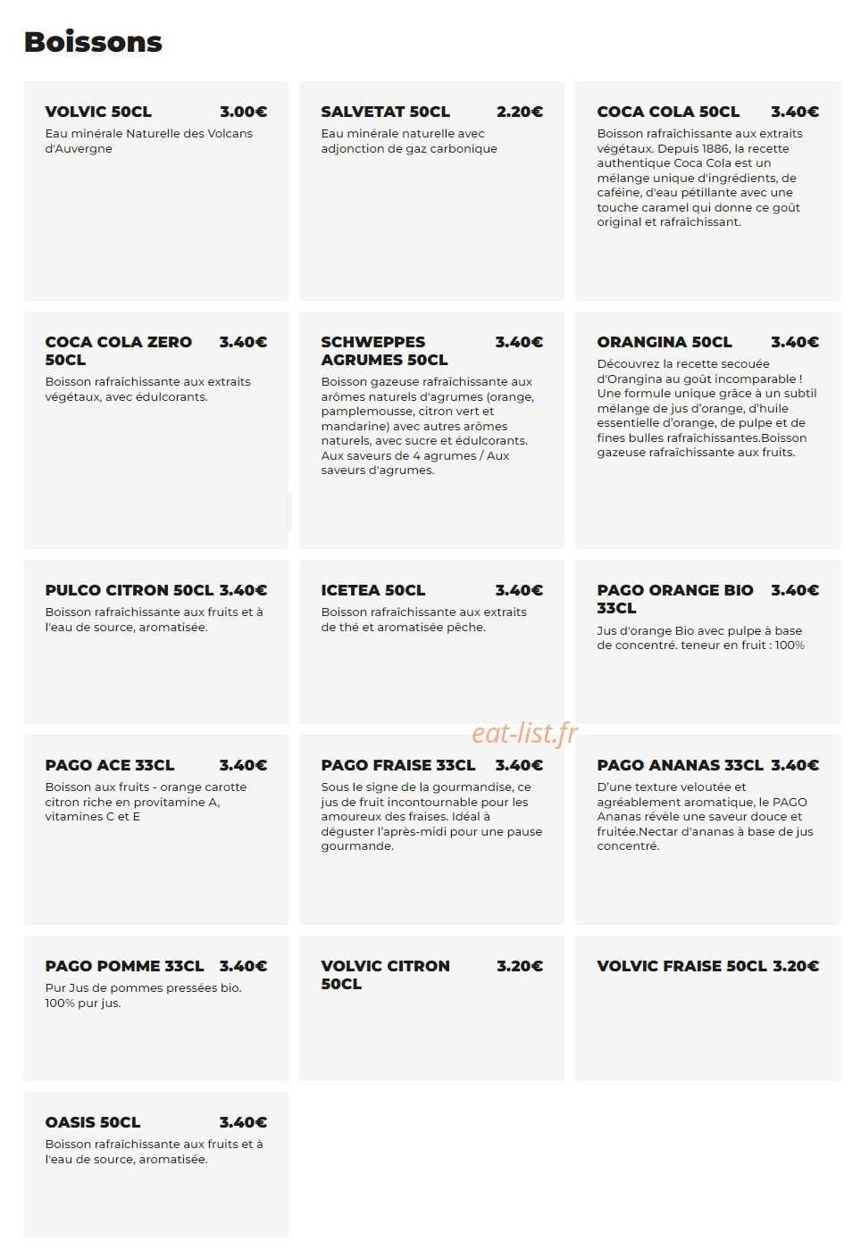 Chez Charles — carte page 7