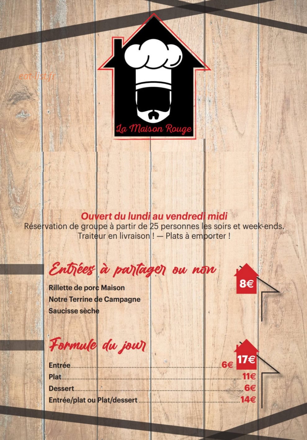 La Maison Rouge — carte page 1