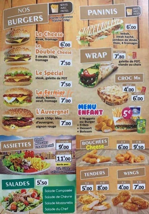 Saveurs de Cébazat — carte page 4