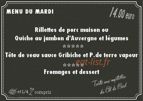 L'Escapade — carte page 1