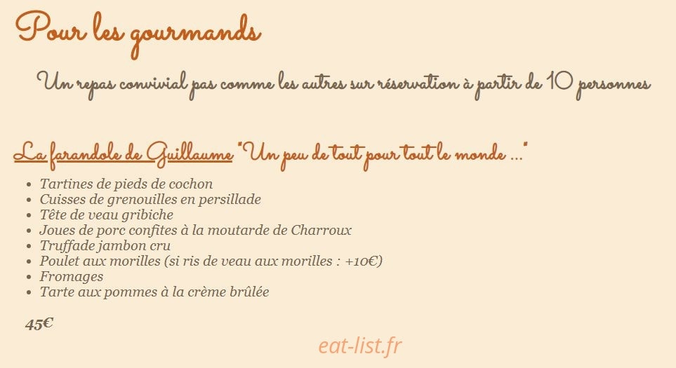 La cave a juliette — carte page 2