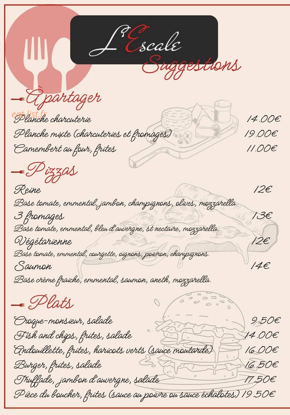 L'Escale — carte page 1