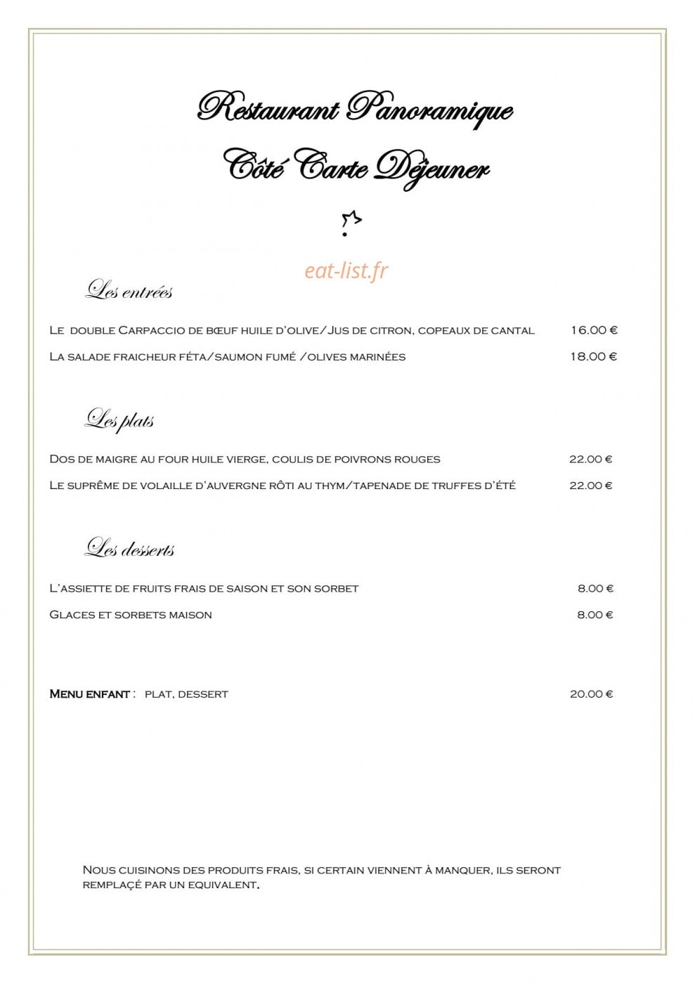Le Princesse Flore — carte page 2