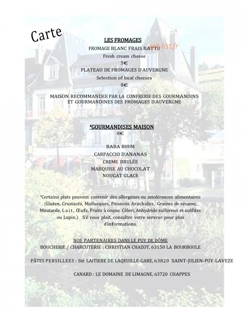Hôtel Régina — carte page 4