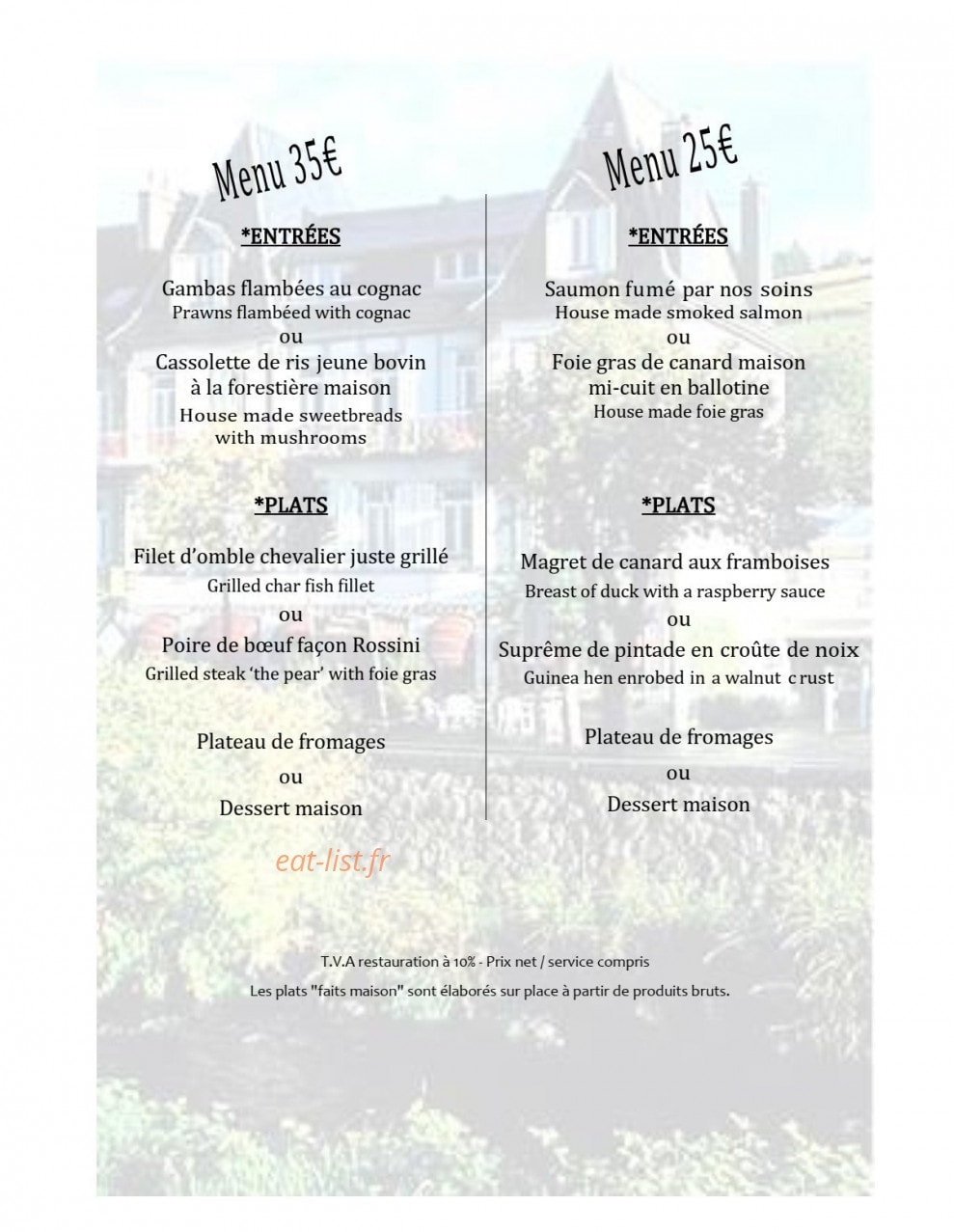 Hôtel Régina — carte page 1