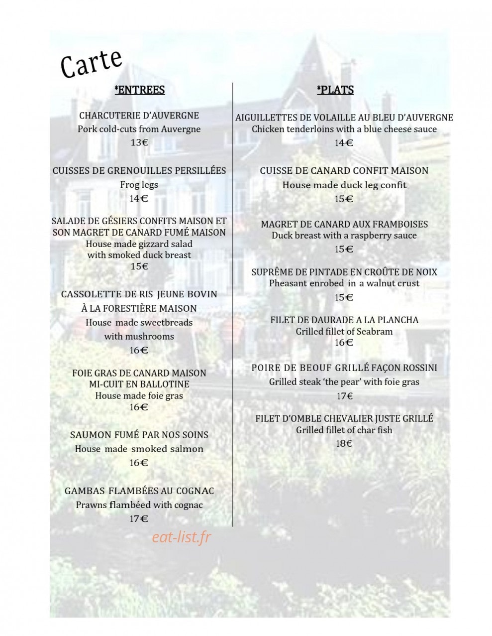 Hôtel Régina — carte page 3