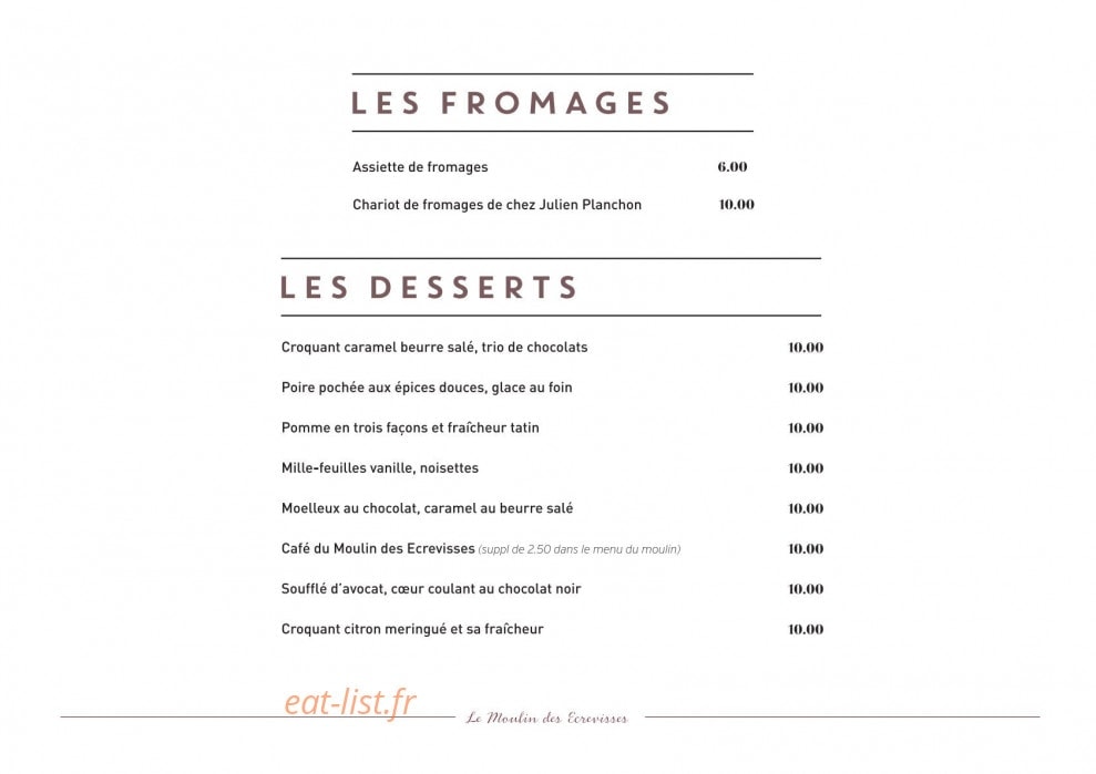 L' Amuse Bouche — carte page 9