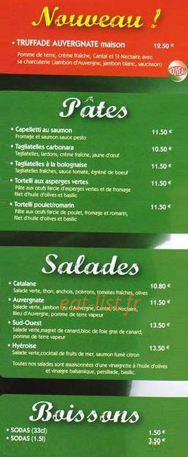 Le Chalet — carte page 4
