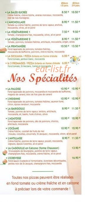 Le Chalet — carte page 3
