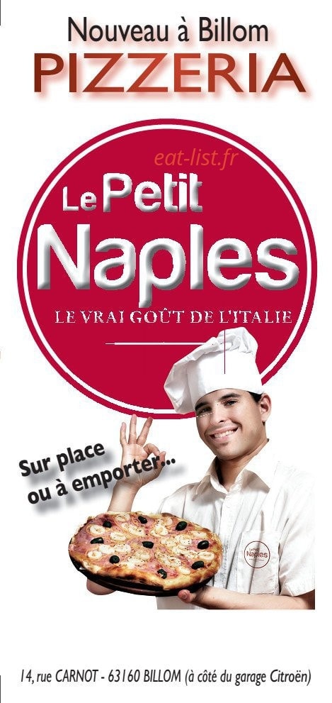 Le Petit Naples — carte page 1