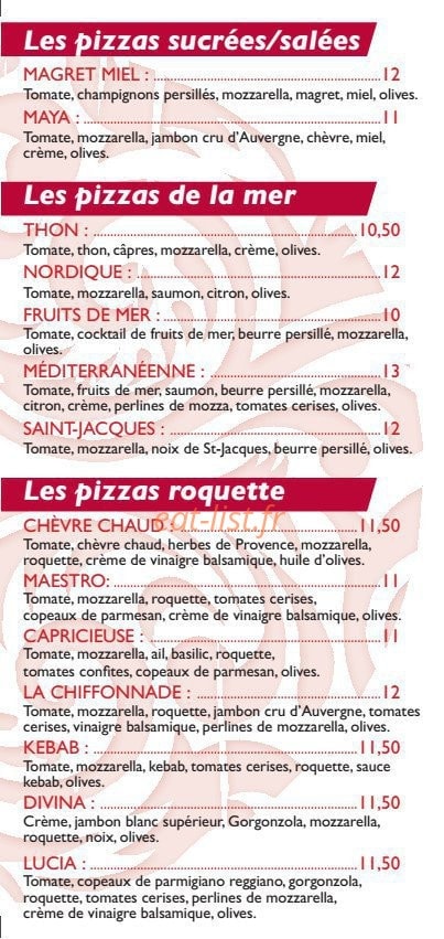 Le Petit Naples — carte page 4