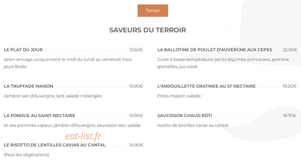 Honoré — carte page 4