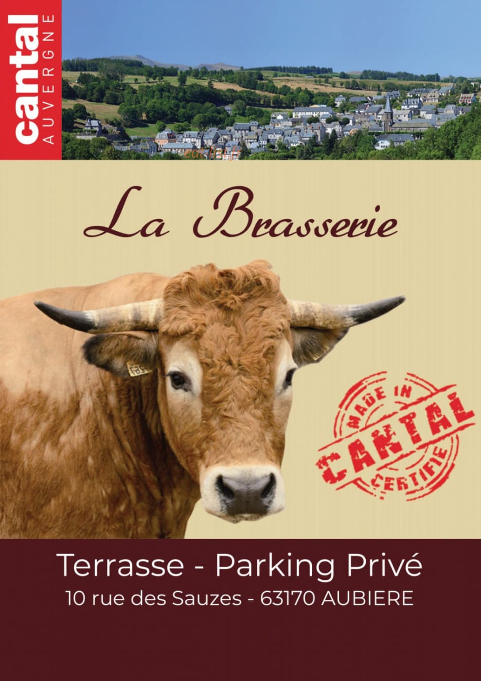 La Brasserie — carte page 1