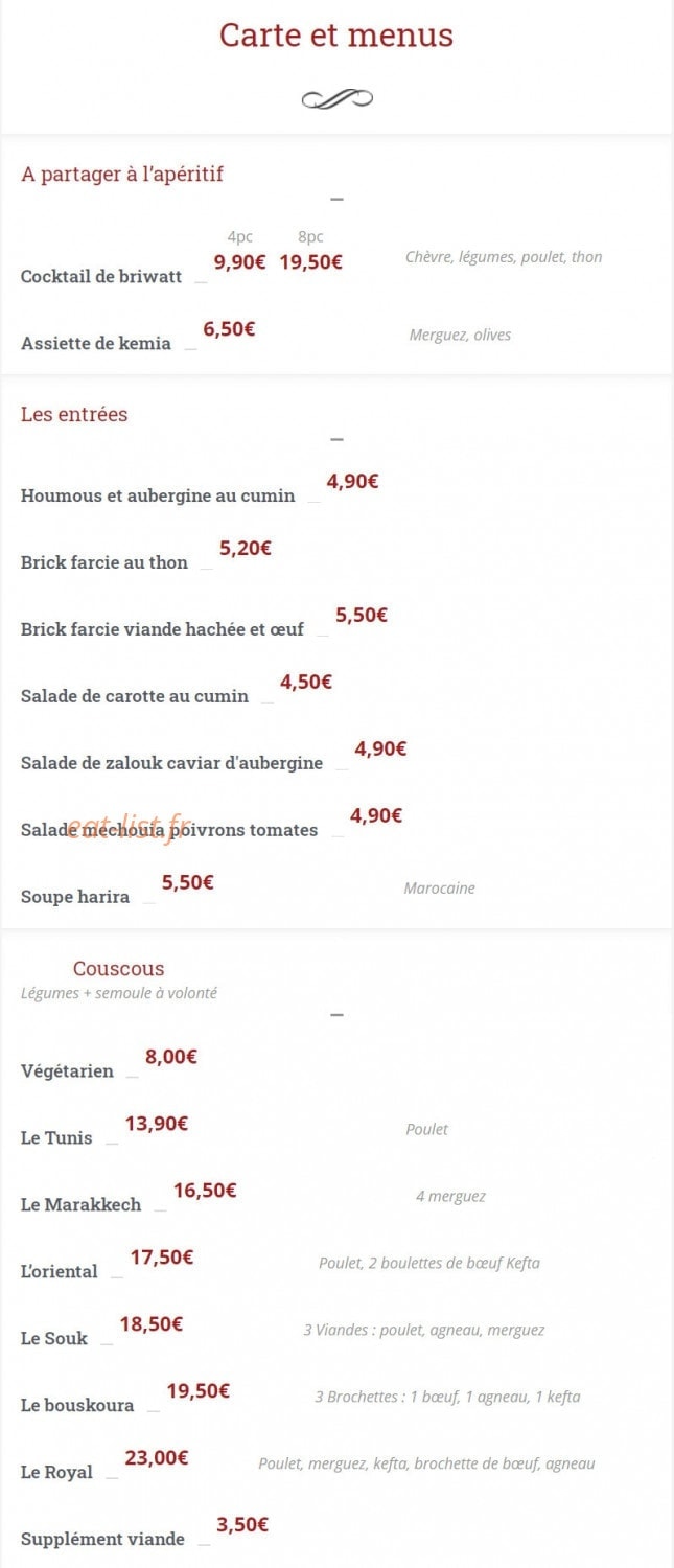 Le Souk — carte page 5