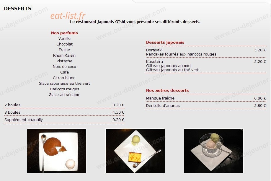Oishi — carte page 4