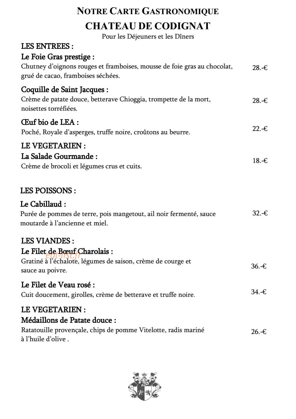 Chateau de Codignat — carte page 2
