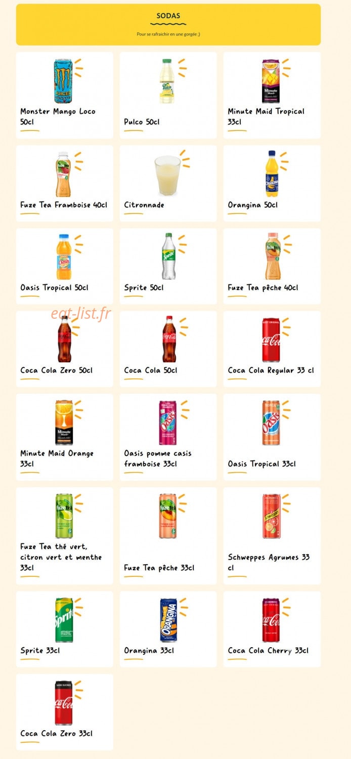 La Croissanterie — carte page 15