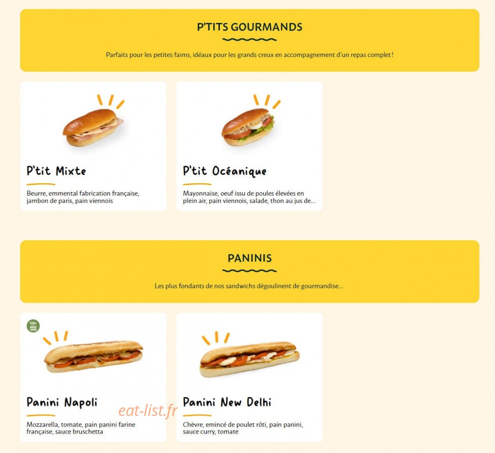 La Croissanterie — carte page 6