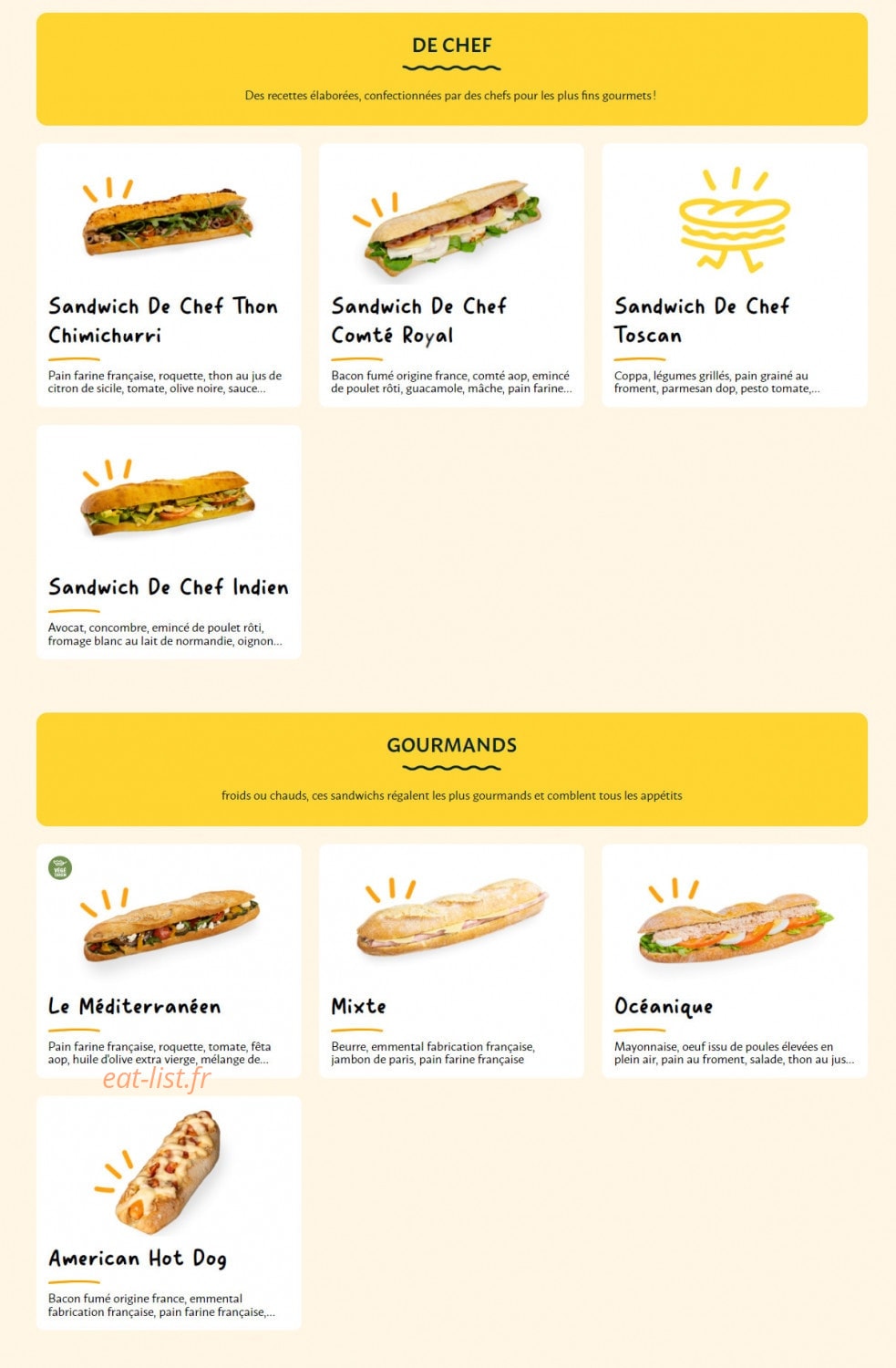 La Croissanterie — carte page 5